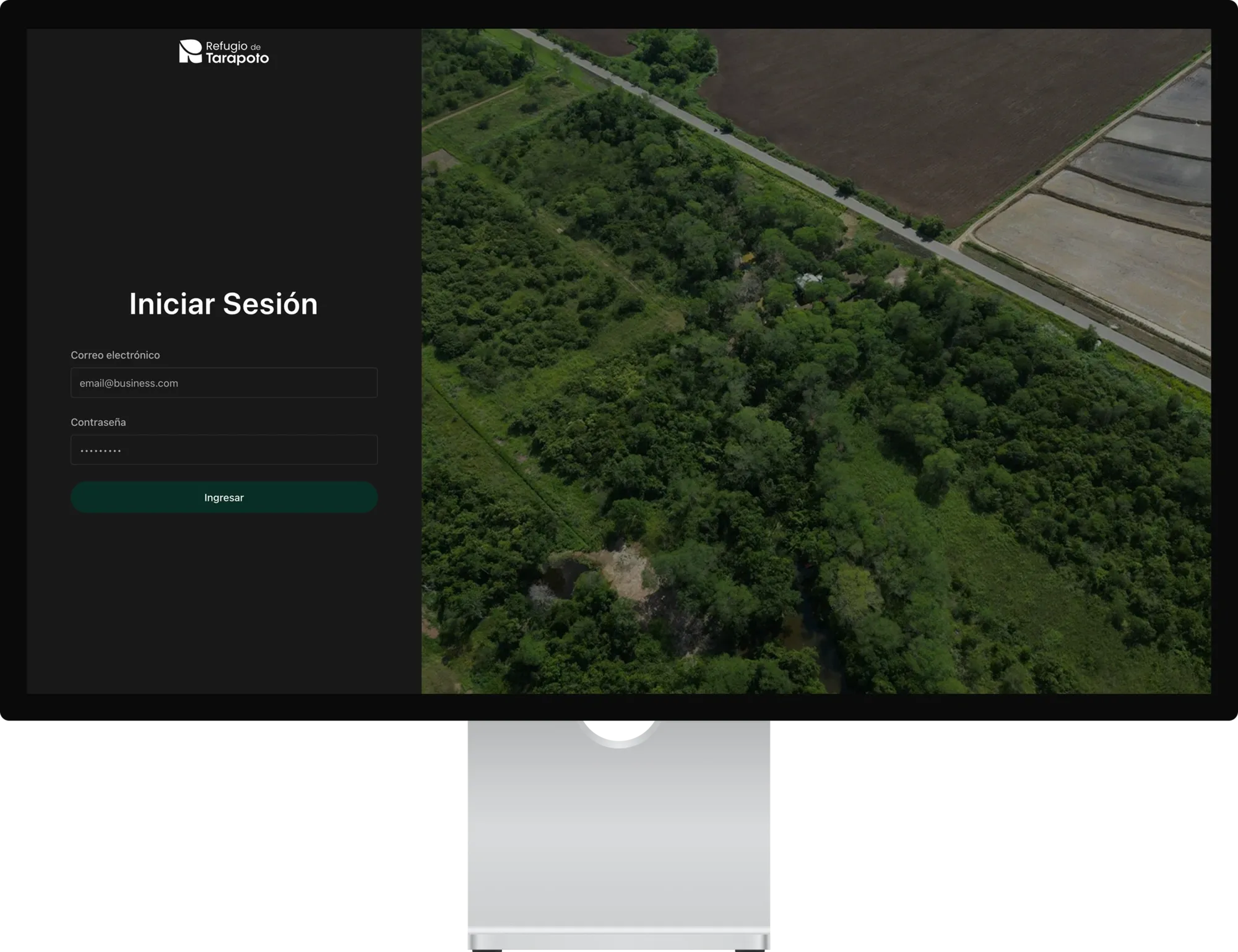 Refugio de Tarapoto ERP login screen